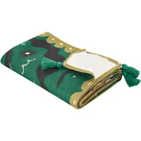 Beliani Picknickdecke TUZIANI Grün 200 x 200 cm