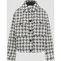S.Oliver - Gemusterte Bouclé-Jacke, Damen, schwarz|weiß, 36
