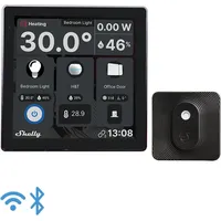 Shelly Wall Display + BLU H&T Black - WiFi
