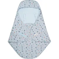 Sterntaler Einschlagdecke DINO Rexi", in blaugrau | Gr.: onesize