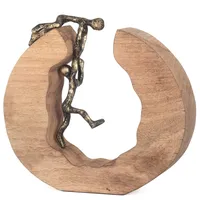 Moritz Skulptur Teamwork Teamarbeit 29,5 x 28 cm Schwarz