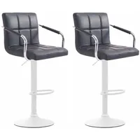 CLP 2er Set Barhocker Lucy V2 schwarz/weiß