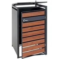 MCW 1er Mülltonnenverkleidung MCW-J81, Mülltonnenbox, erweiterbar, Metall 32kg, anthrazit