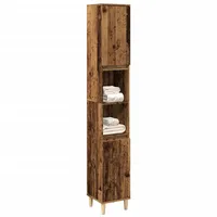 VidaXL Badschrank Altholz-Optik 30x30x190 cm Holzwerkstoff
