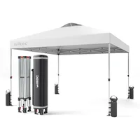 Wiltec Pop Up Pavillon 3 x 3 m weiß