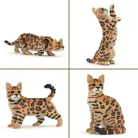 JEKCA Bricks Bengal Cat 4-in-1 Pack 128-tlg. ST19BGC01-M01