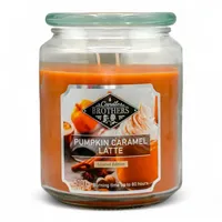 Candle-Brothers Duftkerze im Glas mit Deckel | Pumpkin Caramel