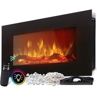Heidenfeld Elektrokamin HF-WK300, elektrischer Kamin mit 3D-Flammeneffekt, 1500W, 3J