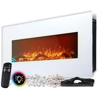 Heidenfeld Elektrokamin HF-WK300, elektrischer Kamin mit 3D-Flammeneffekt, 1500W, 3J