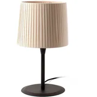 FARO Tischleuchte E27, IP20 geklebt, schwarz matt, beige FAR-64311-38