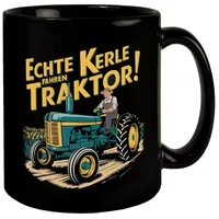 Speecheese Bauer auf grünem Traktor - Echte Kerle fahren