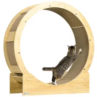PawHut Katzenlaufrad Laufrad für Katzen 91 cm mit Bremse,