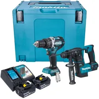 Makita Schlagbohrmaschine DLX 2278 RGJ Kombo Kit + DHP