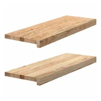 VidaXL Fensterbänke 2 Stk. Unbehandelt 70x30x2 cm Massivholz Eiche