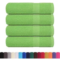 VidaXL Badetücher 4 Stk. Apfelgrün 100x150 cm 360 g/m2