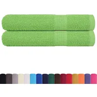 VidaXL Handtücher 2 Stk. Apfelgrün 100x200 cm 360 g/m2