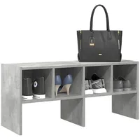 VidaXL Schuhregal Stapelbar Betongrau 89,5x30x40 cm