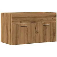 VidaXL Waschbeckenunterschrank Artisan-Eiche 80x38,5x46 Holzwerkstoff