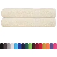 VidaXL Saunatücher 2 Stk. Creme 80x200 cm 360 g/m2