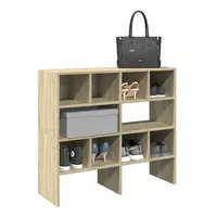VidaXL Schuhregale 2 Stk. Stapelbar Sonoma-Eiche 89,5x30x40 cm