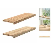 VidaXL Fensterbänke 2 Stk. Unbehandelt 80x30x2 cm Massivholz Eiche