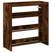 VidaXL Schuhregal Räuchereiche 60x25x62 cm Holzwerkstoff