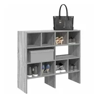 VidaXL Schuhregale 2 Stk. Stapelbar Grau Sonoma 89,5x30x40 cm