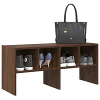 VidaXL Schuhregal Stapelbar Braun Eichen-Optik 89,5x30x40 cm