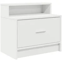VidaXL Nachttisch mit Schublade Weiß 51x31x47 cm