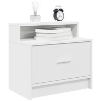 VidaXL Nachttische mit Schublade 2 Stk. Weiß 51x31x47 cm