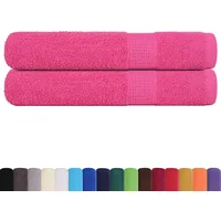 VidaXL Saunatücher 2 Stk. Rosa 80x200 cm 360 g/m2