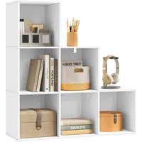 Woltu Kinderbücherregal 6 Fächer 90,5 x 90,5 x 30