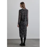 STREET ONE Damen A144269 Midi-Kleid mit Leo-Muster,Whale Tail Grey,34