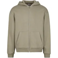 URBAN CLASSICS Fluffy Zip Hoody Kapuzenjacke paleolive, Größe 3XL