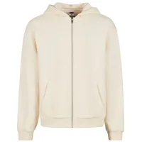 URBAN CLASSICS Zip-Kapuzenpullover in whitesand, XXL