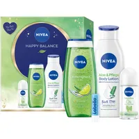 NIVEA Happy Balance Geschenkset 4teilig Lotion
