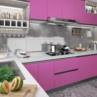 VidaXL Selbstklebende Möbelfolie Hochglanz-Lila 500x90 cm PVC