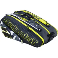 Babolat Pure Aero Schlägertasche 3 Hauptfächer) grau/gelb/weiss 12er