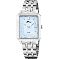 Lotus Square Series Silber Edelstahl Case SilberEdelstahl Band