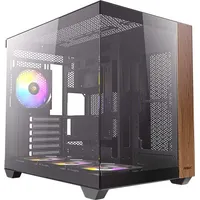 Antec CX800 Wood ARGB, schwarz/braun, Glasfenster (0-761345-10137-0)