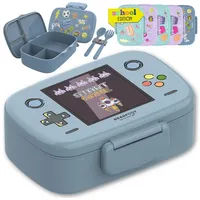 Bearfoot Brotdose Kinder mit Fächern, BPA frei, Lunchbox, Bento
