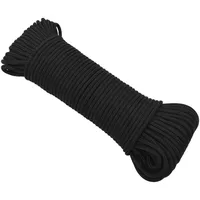 VidaXL Bootsseil Schwarz 3 mm 50 m Polypropylen