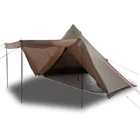 VidaXL Tipi-Familienzelt 6 Personen Braun Wasserdicht