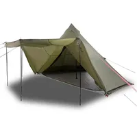 VidaXL Tipi-Familienzelt 6 Personen Olivgrün Wasserdicht