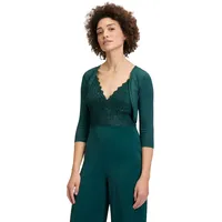 Vera Mont Damen Bolero-Jacke figurbetont Mystic Emerald,36 - 36