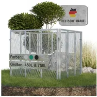 Heimfleiss Heimfleiss® Komposter Metall 80x80x70 cm | 450L Metallkomposter