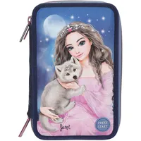 DEPESCHE TOPModel 3 Fach Federtasche LED WOLF
