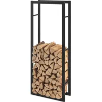 [en.casa] Kaminholzregal Täby Brennholzregal innen außen Metall 60 x