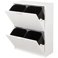 Mymai Mülleimerschrank 60 l Weiß