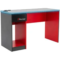 X Rocker Carbon-Tek Gaming Schreibtisch mit LED-Beleuchtung & Wireless